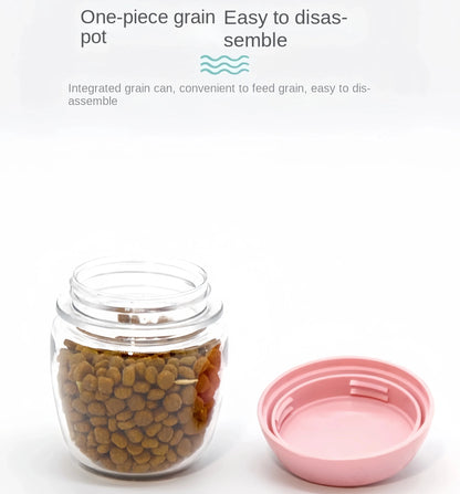 2 In1 Dog Cat Water Bottle with Storage Food and Water