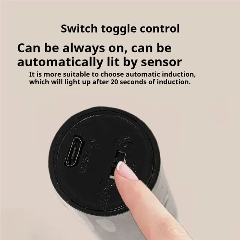 Applique Murale LED pour Couloir Rechargeable, Veilleuse Intelligente à Induction Corporelle, Applique Murale de Toilettes à Induction Domestique Blanche-AT30