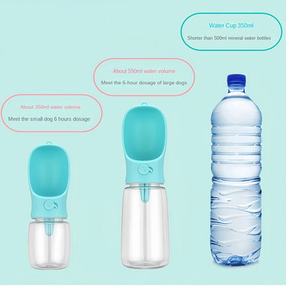 2 In1 Dog Cat Water Bottle with Storage Food and Water